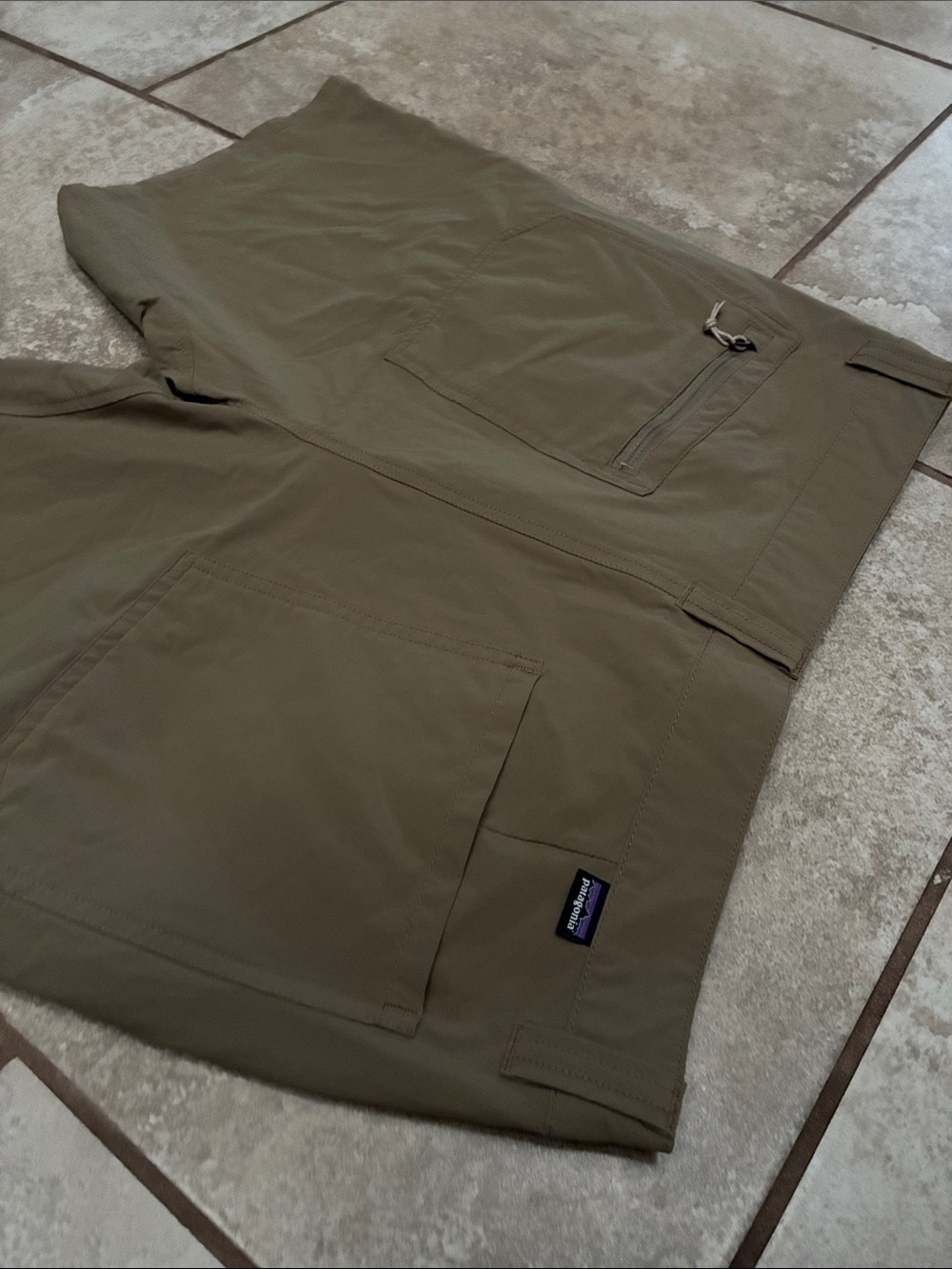 Patagonia Olive Men's Performance Hybrid Shorts - Picture 10 of 10